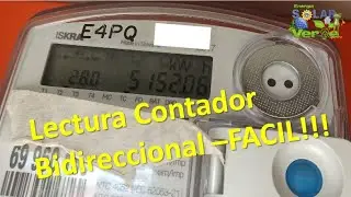 ✅C&oacute;mo leer un contador bidireccional inyecci&oacute;n On grid #solarenergy #contador #ongrid
