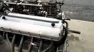 Early Ferrari 166 enigne running after overhaul