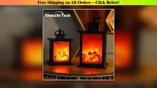 LED Fireplace Lights, Charcoal Style Decorative Table Lamp,  Flame Lighting for Gift Party Camping