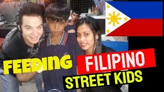 Feeding Poor Filipino Street Kids  -  Philippines Travel
