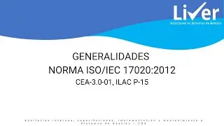 Clase # 7 GENERALIDADES NORMA ISO IEC 17020 2012