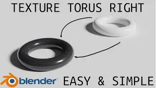 Quick UV Mapping of a Torus in Blender || easy & simple