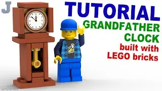LEGO Brick Tutorial On How To Make A Grandfather Clock Version 3