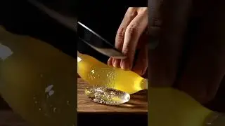 Glass Banana ASMR - Slow & Satisfying Slicing