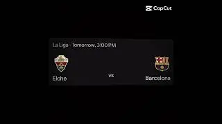Elche vs Barcelona in the match #elche #barcelona #laliga #player #play #match #team #soccer ⚽️⚽️
