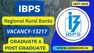 IBPS BANKING JOBS ALL INDIA VACANCY APPLY NOW @jobdekhome @jobdekhoIN