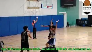 Liga Sub 16 Fesabal 23 de nov 2024 Academia BKB MC vs Aca ML           Somos Familia Somos Academia