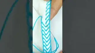 Super trending border lace embroidery tutorial #embroidery #lacedesigning #lace #ytviral