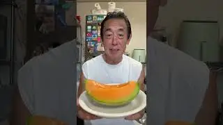 Hokkaido Melon, the best in Japan!  Maybe the world!  #japantravel #japantrip #japanesefruit
