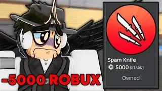 I Spent 5k ROBUX on Spam Knife... (Roblox Murder Mayhem)