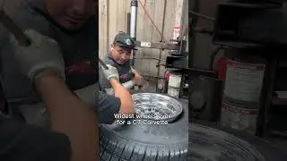 Najszersze koła, jakie kiedykolwiek zamontowano w Corvette C7 #samochody