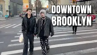 NEW YORK CITY Walking Tour [4K] - DOWNTOWN BROOKLYN Sunset Walk
