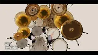 【VRChat】Virtual Reality Drum Demonstration【VRドラム】
