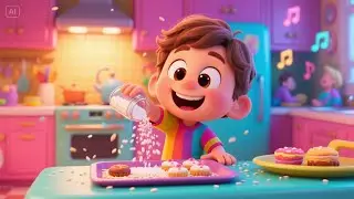 Helping Mom in the Kitchen | Kids Song About Cooking Fun | Family Learning Rhyme