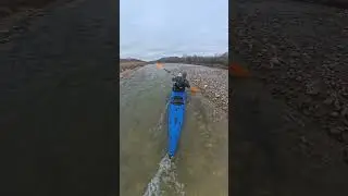 Brazos(5) 1/6 trying to paddle up a tough little rapids #fitness #river #outdoors #relaxing #kayak