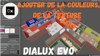 Ajouter de la couleur ,peintures,Textures, et mettre des plafond dans Dialux Evo