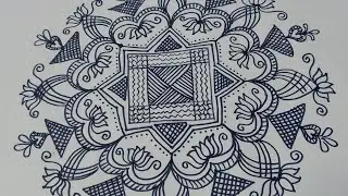 padi kolam/ sankranthi muggulu/pongal special rangoli