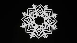 How to Make a Snowflake out of Paper | Christmas Cutting Art (1671)
