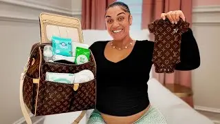 Pack Baby Girls Diaper Bag With Me For Birth!!