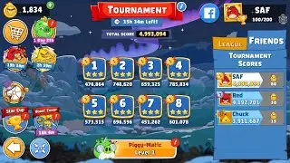 Angry Birds Friends. Турнир (14.01.2026). Все уровни 3 звезды. Проход от Сергея Фетисова.