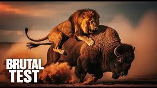 Lion vs Buffalo &ndash; Nature&rsquo;s Brutal Test 🦁🐃 | Roar & Wings