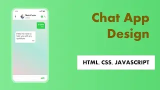 ASMR Programming - Build a Chat UI with HTML, CSS, and JavaScript - No Talking
