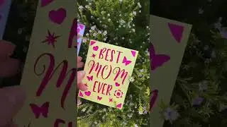Best MOM Ever, Papercut Cards SVG, Mother's Day, Template cutting card