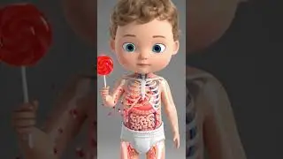 Baby eating lollipop
