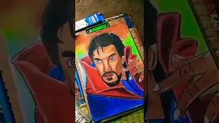 Doctor strange drawing with oil pastel colour 💐💐💐💐💐😘💐🥰🥰💖😎🪔