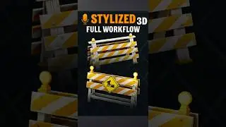 The FULL Game Asset Creation Workflow #Blender #SubstancePainter #3DModeling #StylizedArt #GameAsset