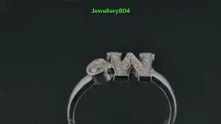 How to make a beautiful gold name ring #jewelry #wireworks #silverbracelet