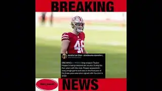 BREAKING #49ers ARE CUTTING TAYBOR PEPPER #49ers