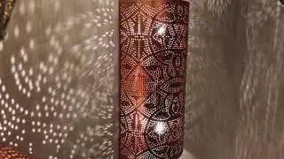 Oosterse filigrain wandlamp koper voor een echt 1001nacht sfeer Merel in Wonderland