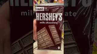 Giant Hershey's milk chocolate 🍫 #asmr #satisfying