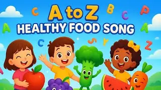 ABC Song for Kids | A to Z Healthy Food Song 🍎🥦 | Learn the Alphabet with Nutritious Foods