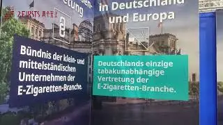 Booth of the German Electronic Cigarette Association in Dortmund InterTabac