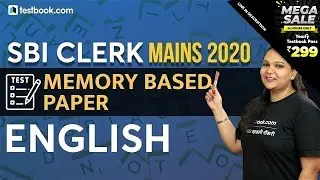 SBI Clerk Mains | English Questions from SBI Clerk Mains Memory based Paper 2019 | Anjali Ma'am