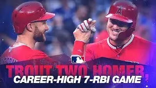 Trout crushes slam in 2-homer, 7-RBI win