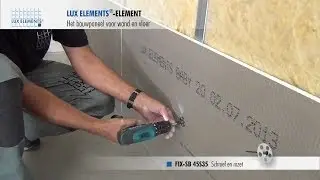 LUX ELEMENTS montage: bouwplaat ELEMENT op metalen staanderwerk