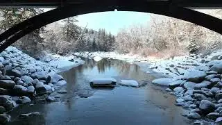 Avon/Beaver Creek Drone Footage along the Eagle River during Ski and Snowboard Season #shorts
