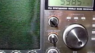 5985kHz China Radio International Swahili : Redsun RP2100 performance on Shortwave