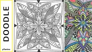 Mandala Doodle Fish Butterfly Sun Summer #LoveSummerArt