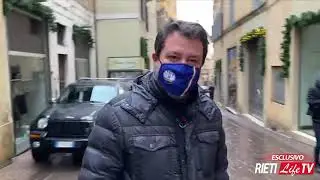 Matteo Salvini a Rieti, visita il centro: 