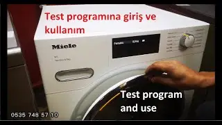Miele Twindos 9 Kg çamaşır makina test programı & Miele Twindos 9 Kg washing machine test program