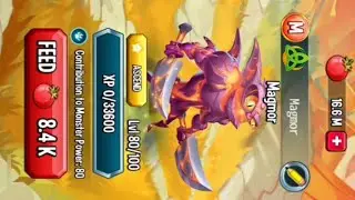 Monster Legends  : N&acirc;ng Magmor Lv80