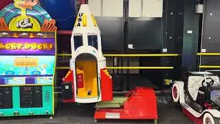 Kiddie rides USA 1980s hydraulic￼ Space shuttle kiddie ride (V2) (Mute)