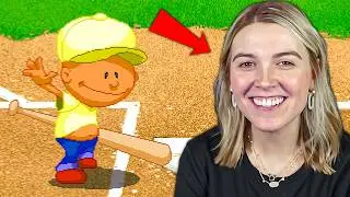 My Wife Tries Backyard Baseball for the First Time!