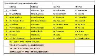 03.09.2023 France Paris Longchamp Horse Racing Tips / Fransa Longchamp At Yarışı Tahminleri
