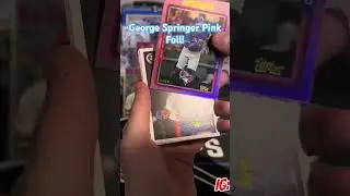 Джордж Спрингер, розовая фольга!!! #mlb #спортивныекарточки #бейсбольныекарточки #торговыекарточк...