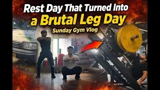 Rest Day That Turned Into a Brutal Leg Day | Sunday Gym Vlog